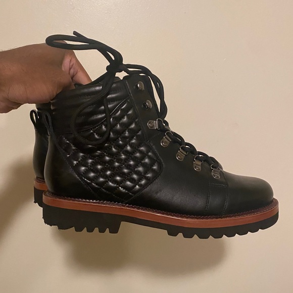 BLONDO HELEN BLACK LEATHER WATERPROOF HIKING BOOTS - Picture 1 of 6